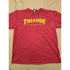 Thrasher Magazine Mens Size L Pink Skate T Shirt Skateboard Unisex